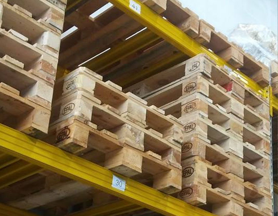 wooden Euro pallets
